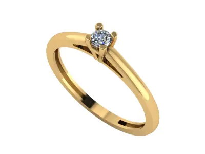 wedding engagement women ring 3dm 3D print model purchase