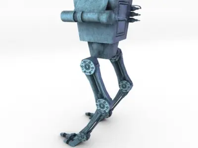 Futuristic robot 3D model