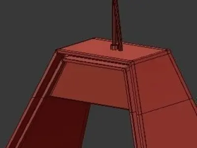 Untitled triangular pendant light 3D model