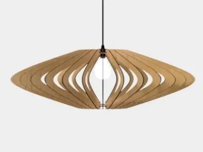 CEILING LIGHT LAMP 3D PRINT AND LASER CUT FILES MODEL 5 3D print model