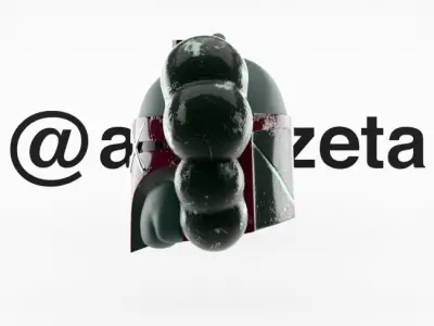 Kaws Keychain Mandalorian x Stormtrooper x Darth Vader Textured 3D model