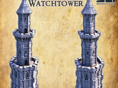 Imperial Watchtower - Tabletop Terrain - 28 MM 3D print model