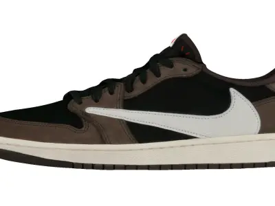 Air jordan 1 X Travis scott low OG TS SP 3D model