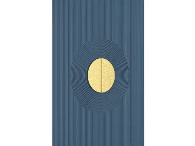 Lobby blue bronze door 3D model
