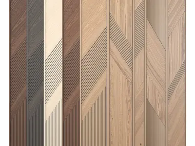 Wood Panel Collection PBR Material Texture