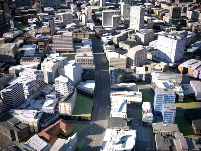 City 30 Low-poly 3D model