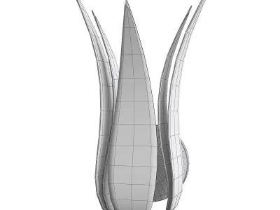 Broche 1 Light Wall Mount Low-poly 3D model