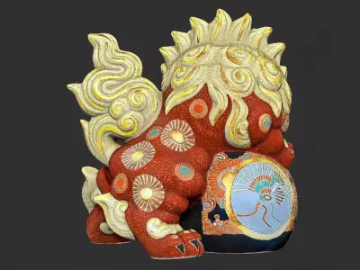 Japanese Lion 3d print model 3D model