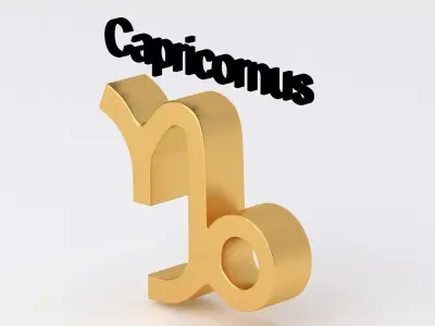 Astrological Sign capricornus 3D model