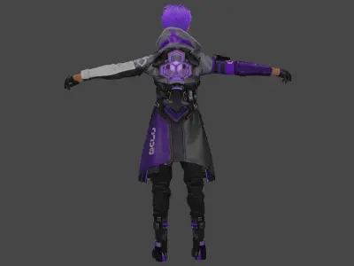 Cyber Rex Low-poly 3D model