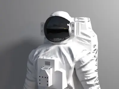 Astronaut suit Low-poly 3D model