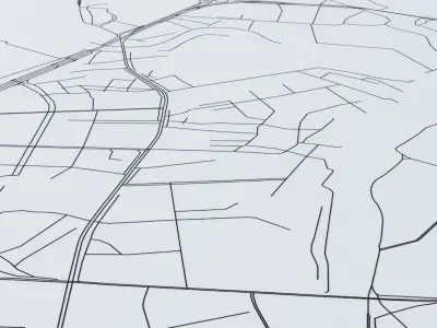 Dongguan Road Network and Streets 3D model