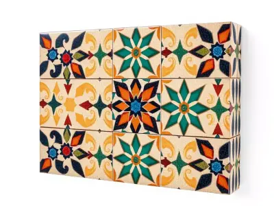 Ornate Ceramic Tile model pack Texture