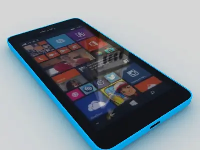 Microsoft Lumia 535 Blue 3D model