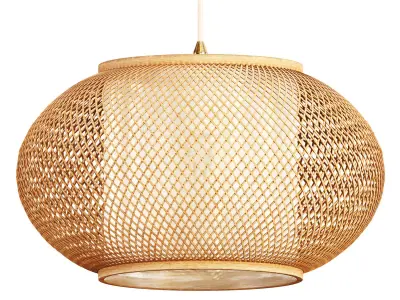 Bamboo LED Pendant 02 3D model