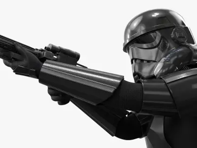  Star Wars Shadow Trooper with Blaster Shooting Pose 