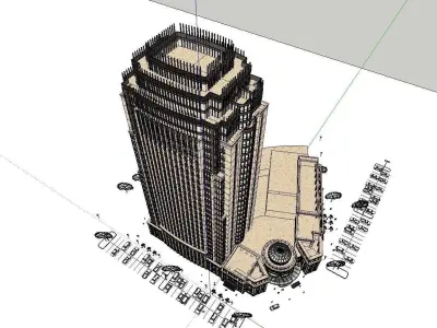 vacation spot-Resort-Fashion Leisure Hotel-0247 3D model