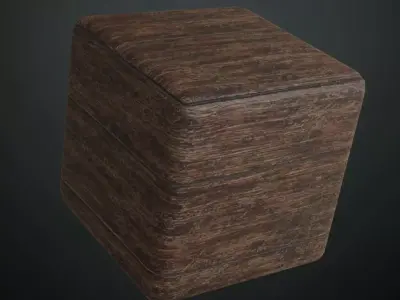 Aged Industrial Timber Planks PBR Seamless Texture
