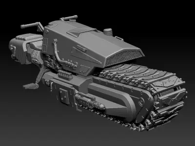 Tread Speeder One12 Scale 3D Print STL Files 3D print model
