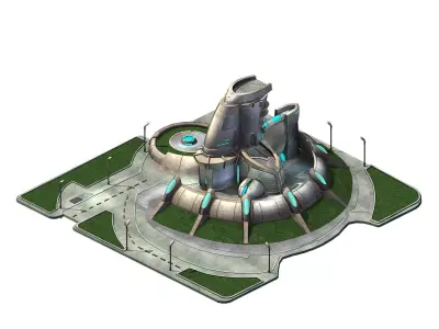 Science Fiction - Territory Command Center 3D model