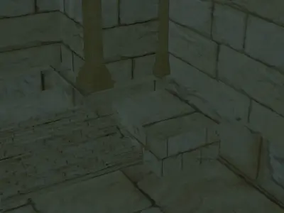 Temple of Bel game ready PBR 3D model