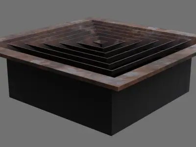 Air Vent 3B Low-poly 3D model