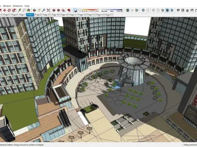 Sketchup Shopping Center D8 3D model