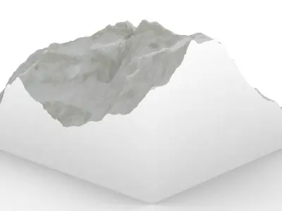 Mount kangchenjunga 3D model