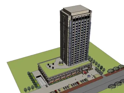 vacation spot-Resort-Fashion Leisure Hotel-0263 3D model