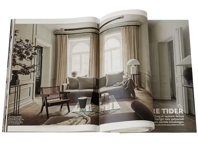 Magazines 2 cereal magazine with chair on top 3D model