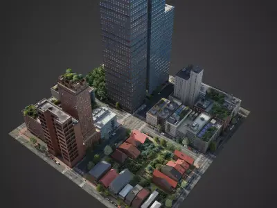 City District C2-R2 3D model