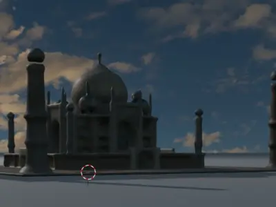 Taj Mahal 3D Model - High-Quality Architectural Asset 3D model