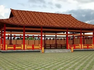 Temple chinese pagoda chinese pagoda chinese pago 3D model