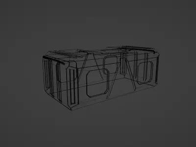 Box Loot Container SCI-Fi 3D model