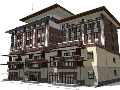 vacation spot-Resort-Fashion Leisure Hotel-0238 3D model