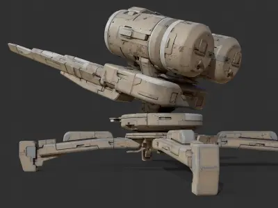 scifi-model549 futuristic weapon 3D model