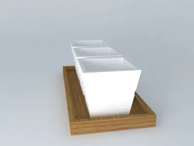 petisqueira snack bowl enfeite decorative object Free 3D model