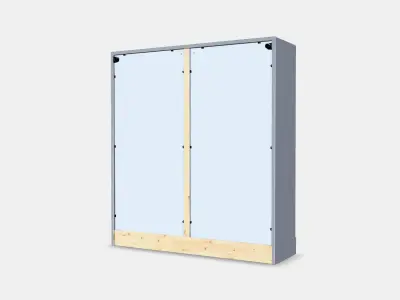 HAVSTA Glass-door cabinet with plinth 1 Low-poly 3D model