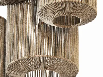 Lamp barrel big rope n1 3D model