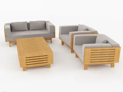 Skargaarden Falsterbo exterior lounge set 3D model