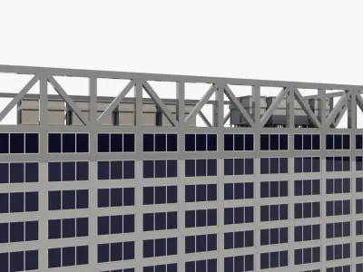 Buildings City 3 Low-poly 3D model