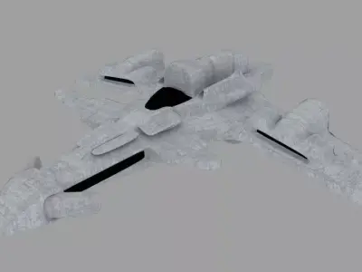Scifi Spaceship 3D model