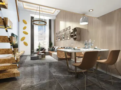 Single apartment 3D model