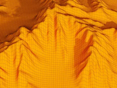 Mountains desert 3D model