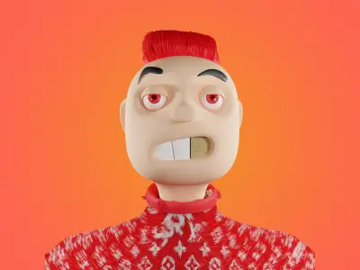 3D NFT Stylized Character  Free low-poly 3D model