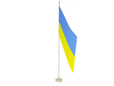 Ukrainian flag 3D model