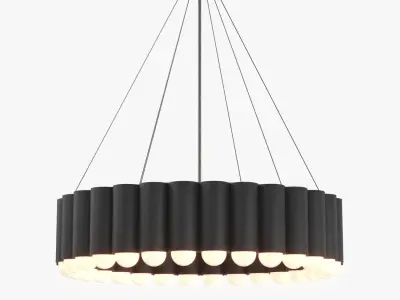 Carousel Chandelier PBR 3D model