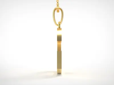 Model 608 Classic Initial Light G Letter 3D print model