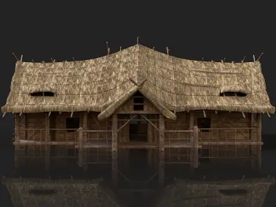 Next Gen AAA Top-down house set 3D Model Pack