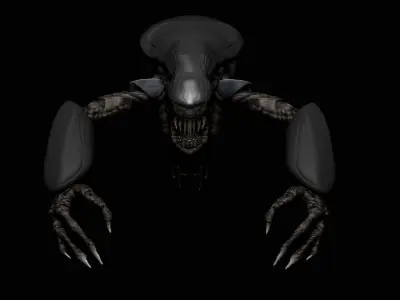 Fiction Alien Low-poly 3D model